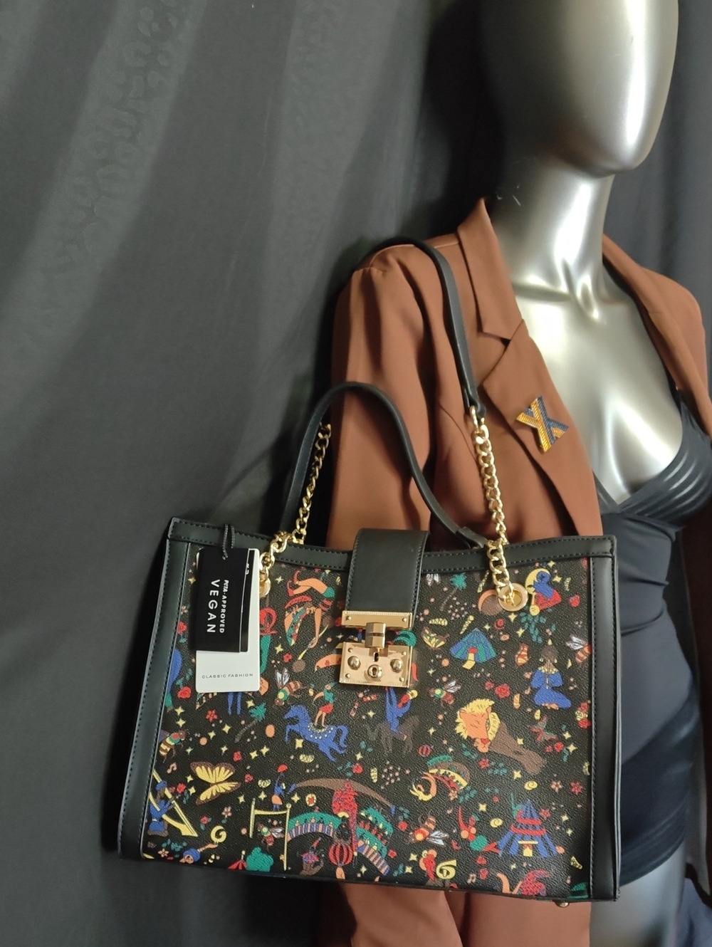 Magic Circus Chain Strap Tote an wallet Set